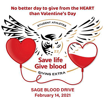 sage blood drive february 14